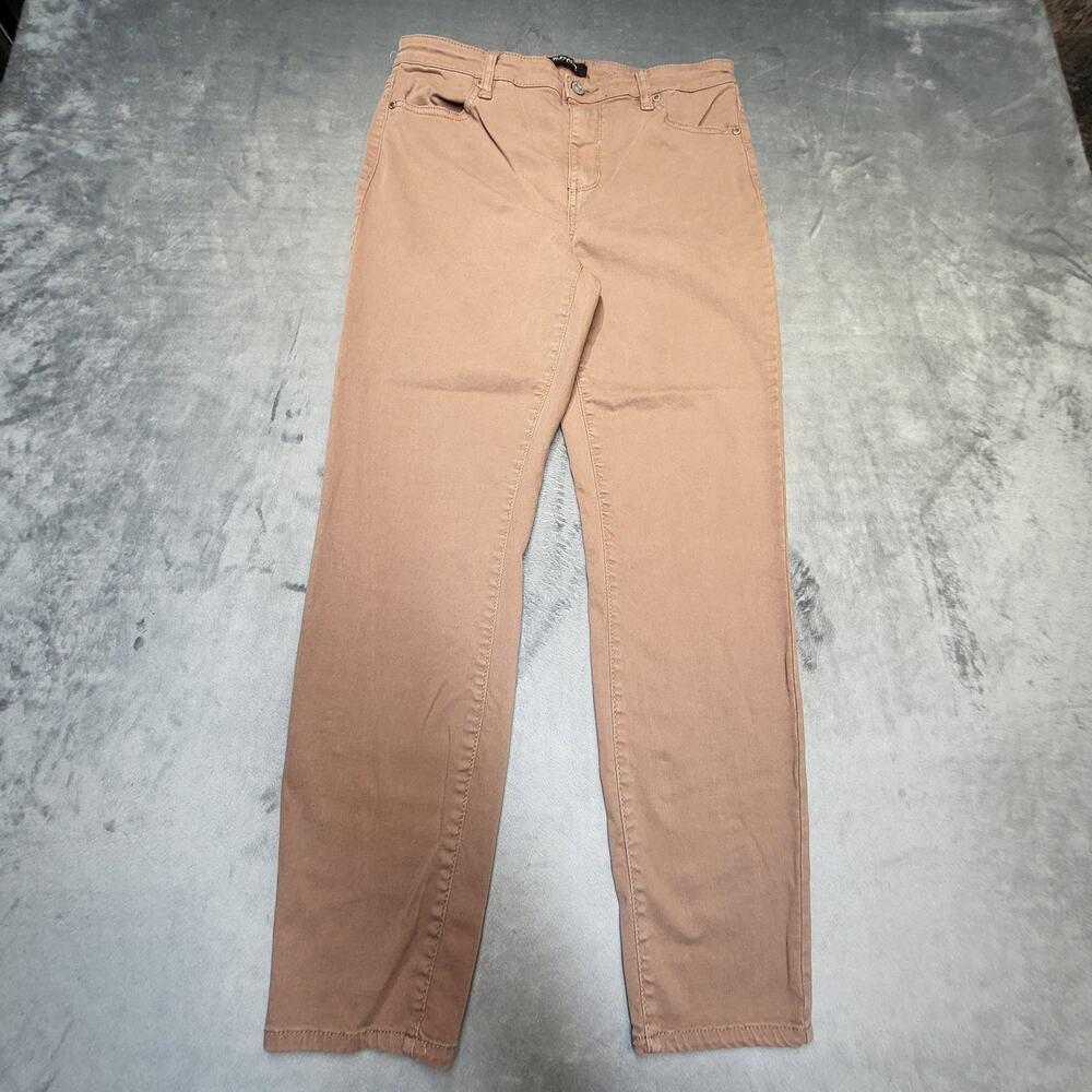 Buffalo David Bitton Pants Womens 8 Brown Havana High Rise Skinny Ankle